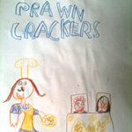 Hunter's Artwork for Prawn Crackers