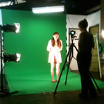 Jayde on green screen